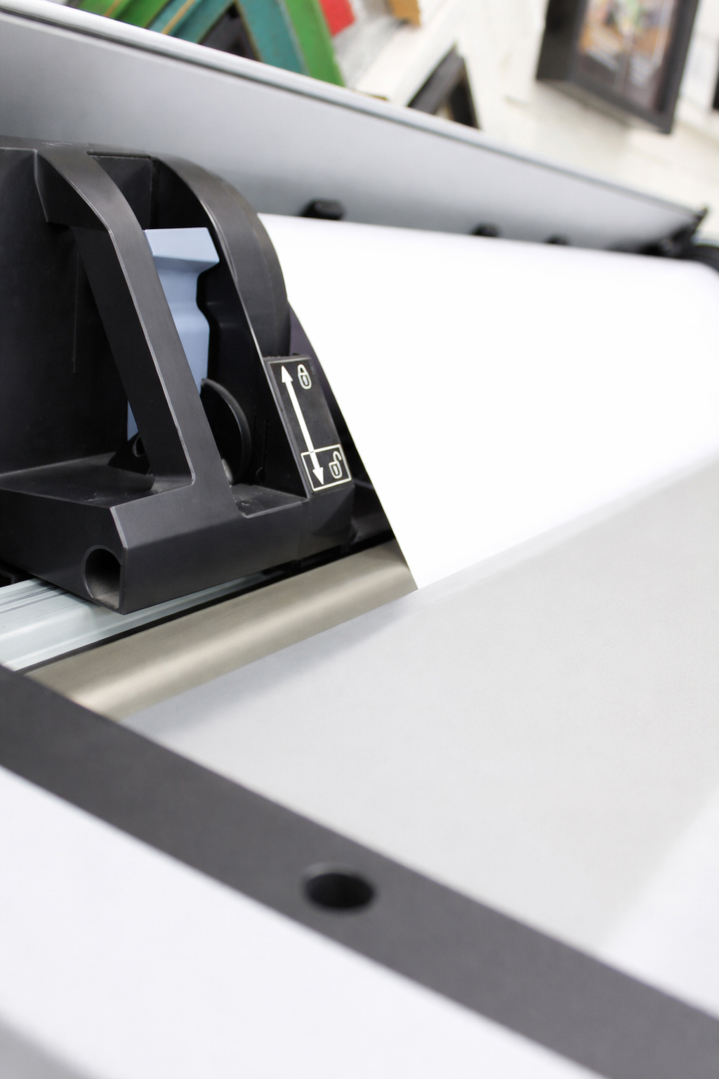 Artist easel with blank canvas